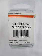 Devilbiss Gti-213-14 1.4 Mm Fluid Tip Air Tip Air Nozzle Oem Sealed Free Shp.