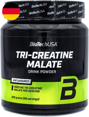 Biotechusa Tri Creatine Malate | 4500Mg Triple Creatine Compound | Glutenfrei | 