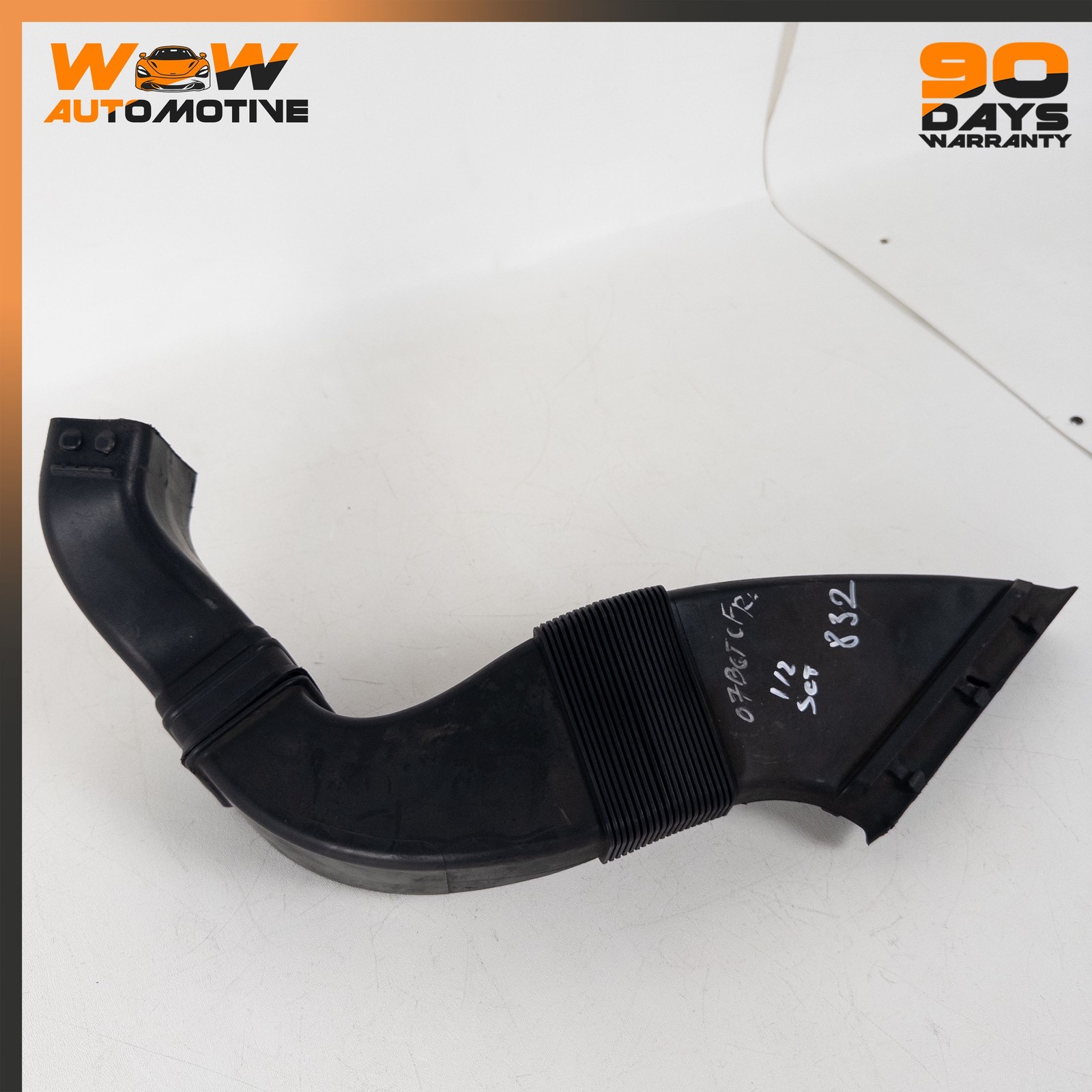 04-19 BENTLEY CONTINENTAL GTC FRONT RIGHT LEFT AIR INTAKE HOSE PIPE SET OEM