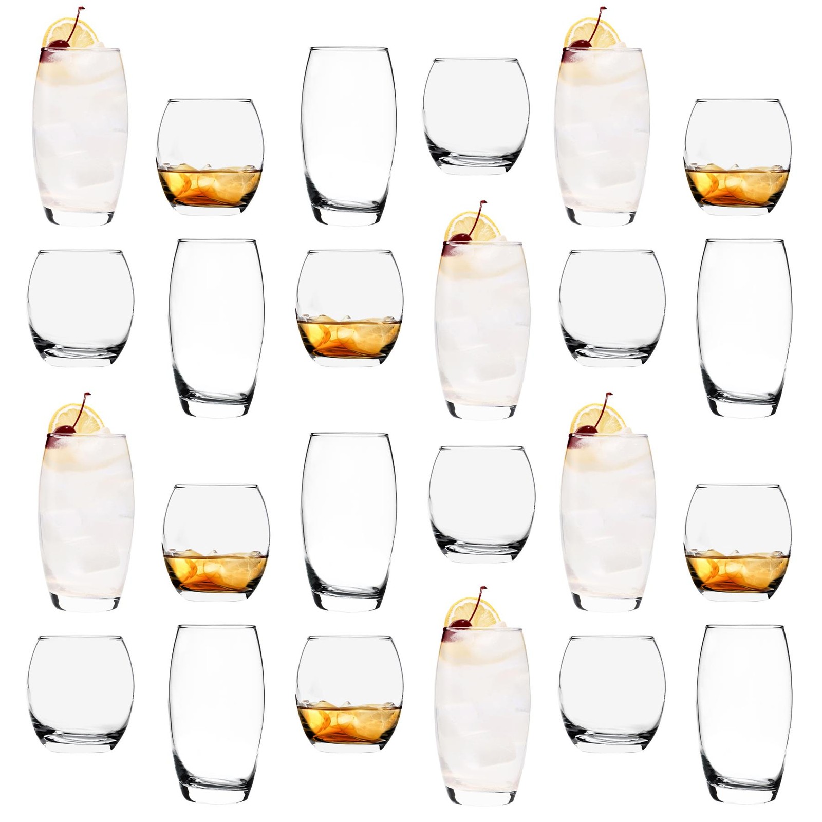 24 Piece Tondo Glassware Set