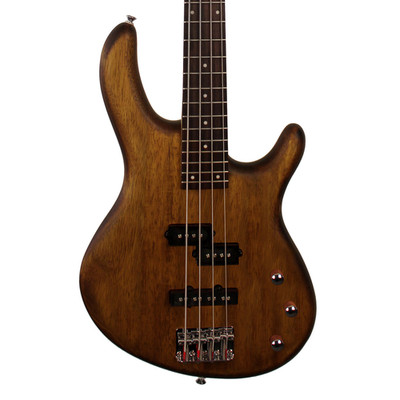 Cort Action PJ 4-String Bass Guitar - Open Pore Walnut - Open Box