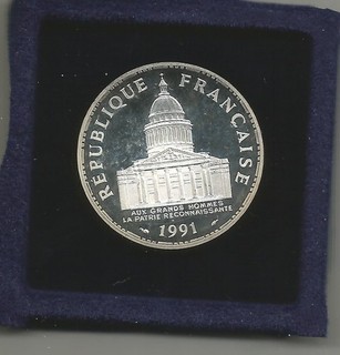 100 Francs PANTHEON 1991 BE NEUVE