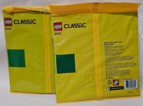 Set of Two LEGO Classic 10700 Green Baseplate / Building Plates,  New Sealed