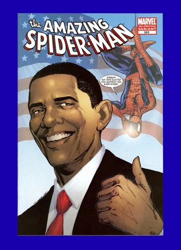 Amazing Spider-Man #583 3rd Printing Variant - Barack Obama Cover 2009 9.8 NM-MT