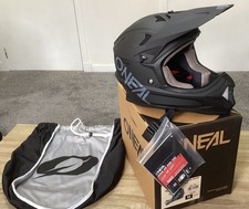 CASCO GIOVANILE “NUOVO” ONEAL SONUS TINTA UNITA NERO “Y-M” 48cm-50cm c/w ETICHETTE E BORSA DA TRASPORTO