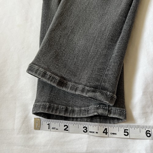 Mother Jeans Swooner Women 26 High Rise Skinny Supermoon Stripe Gray Jeans *READ - Picture 13 of 18