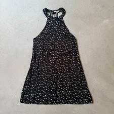 Black Sleeveless Floral Mini Dress by Cope for Urban Outfitters