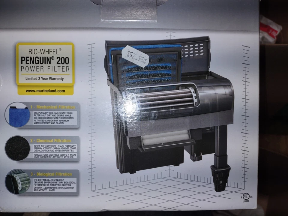 Filtro de alimentación Marineland PF0200B Penguin Foto 3 de 3