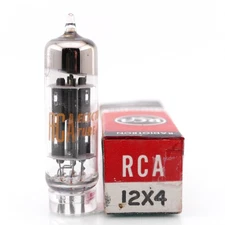 One Excellent RCA 12X4 Tube NOS NIB Rectifier Tube Balanced AMPLITREX Results