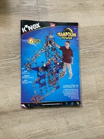 Knex K'nex Trampoline Tower #63517 Vintage 1999 Rare Complete! Retired Working!