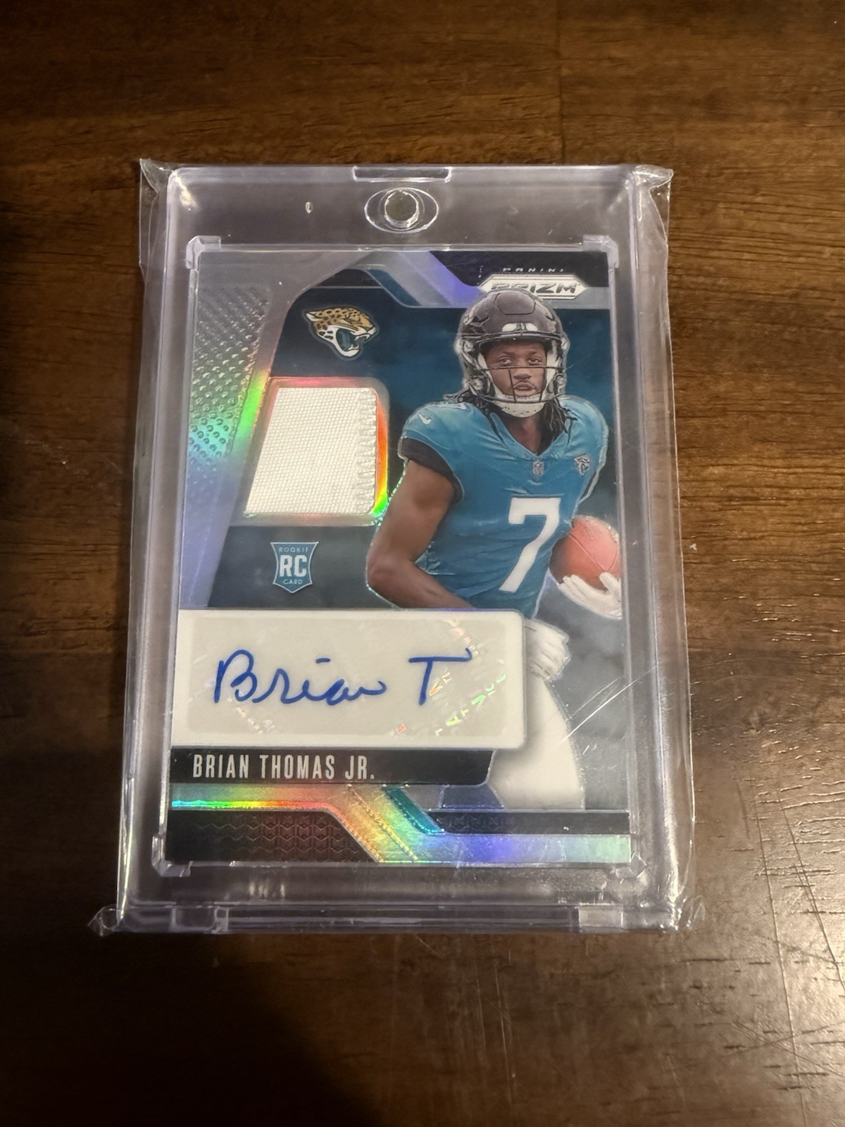 2024 Panini Prizm Brian Thomas Jr. Rookie Patch Auto Silver /99 #RPA-BJ