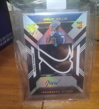 1 of 1 malik willis xr black nike glove platinum autographed card