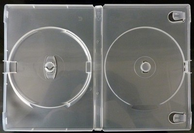 50 Stück CD/DVD double Clear Case für 2 Disk Box Leerhülle Transparent