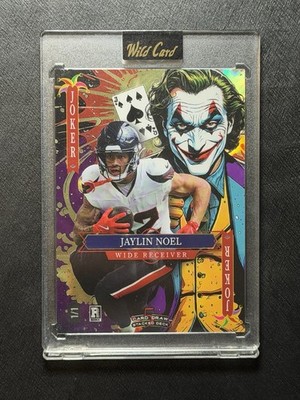 2025 WILD CARD JAYLIN NOEL RC 1/1 Joker 5-Card Draw Houston Texans
