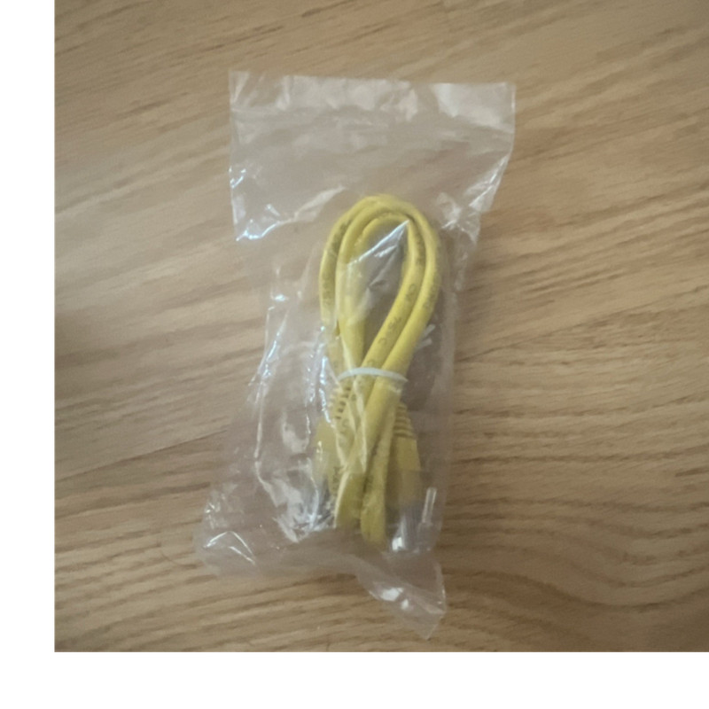Yellow RJ-45 to RJ-45 Ethernet Patch Cable Network Cord 1-4 ft