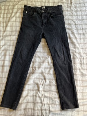 EDWIN E STANDARD Black Jeans Mens 34 Slim Fit, Skinny / Tapered Made In Japan