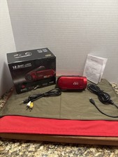 HD 720P 12MP Digital Camcorder 2.4" LCD YouTube Red Tested