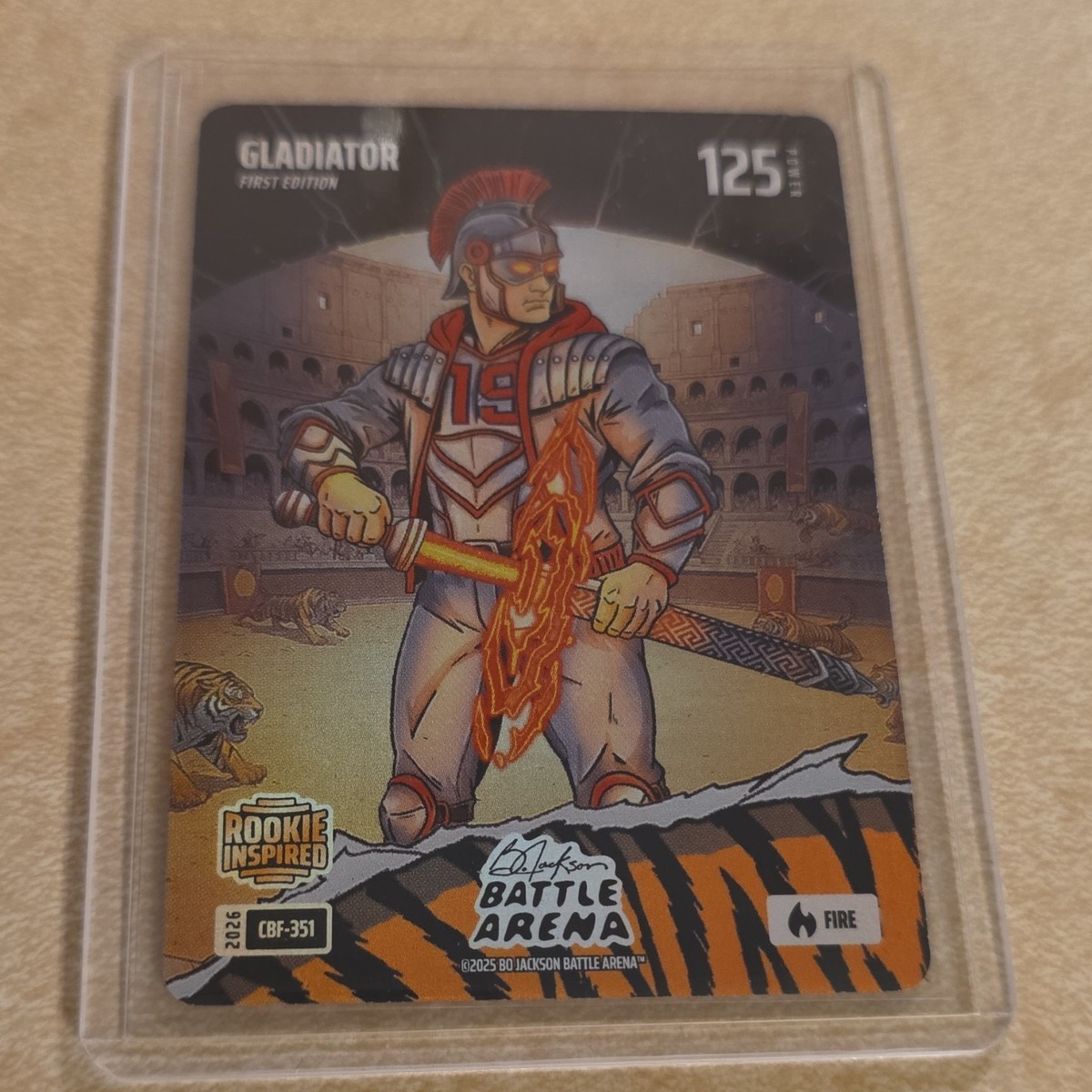 Bo Jackson Battle Arena First Edition Rookie Inspired Gladiator Card #125