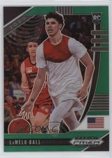 2020-21 Panini Prizm Draft Picks Green Prizm LaMelo Ball #43 19ju