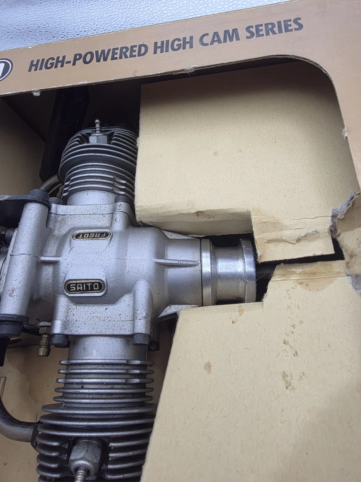 Motor de avión radiocontrol SAITO FA-60T .60 pulgadas cúbicas 10,0 cc opuesto doble anillo 4 tiempos Foto 3 de 4