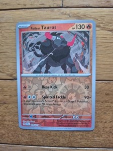 Paldean Tauros SV08: Surging Sparks Pokémon #018/191 Reverse Holo NM+