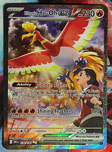 Ethan's Ho-Oh ex 230/182 - Destined Rivals - SIR - Full Art Holo.