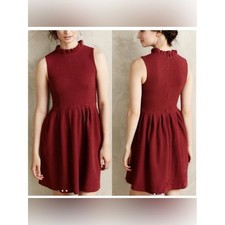 Ganni. Anthropologie. Pinnacle dress with ruffle collar. Ladies size Small.