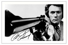 Clint Eastwood Dirty Harry Action Movie Legend Signed Autograph Photo Print A5