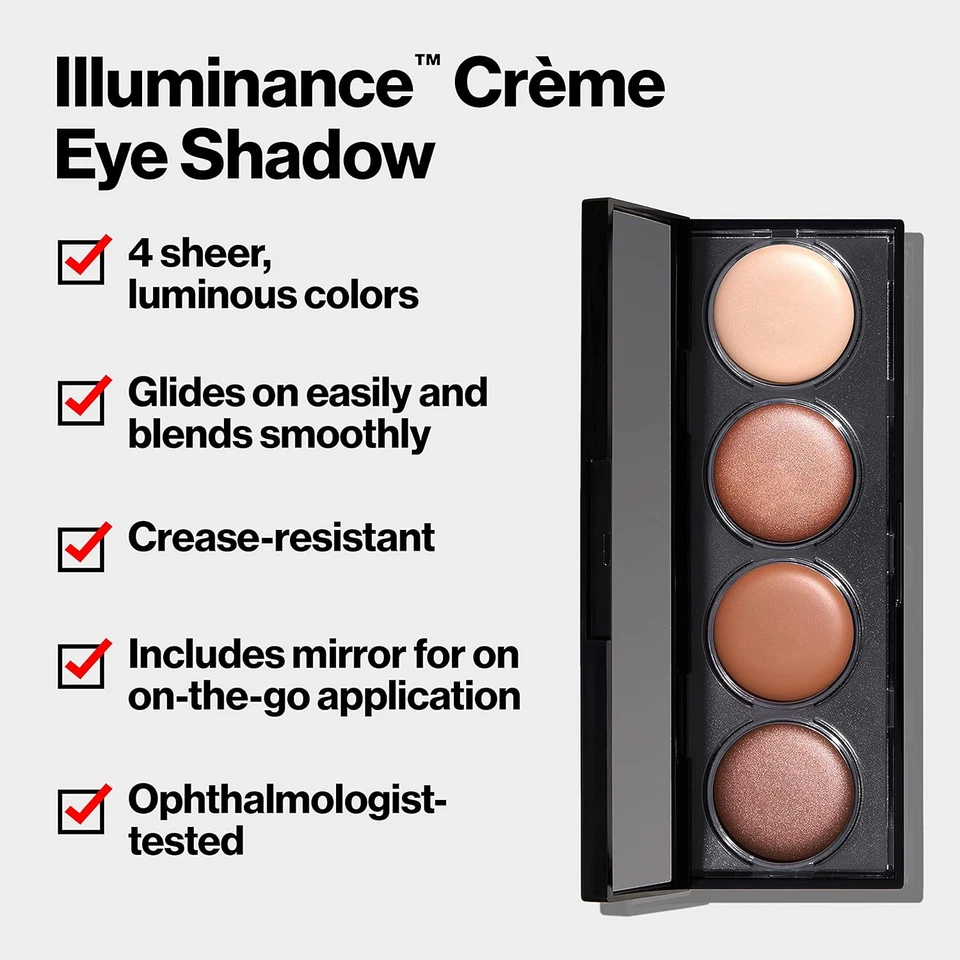 Revlon Crème Eyeshadow Palette, Illuminance Eye Makeup with Crease- Resistant In - Image 3 of 4