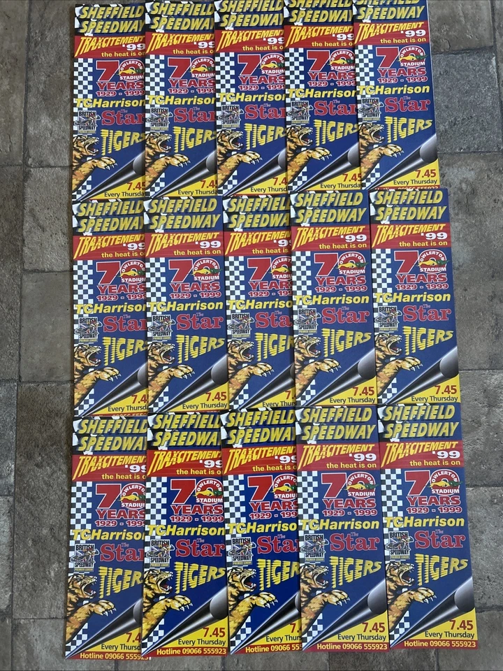 15 X Sheffield Speedway Programmes 1999 - Image 1 of 1