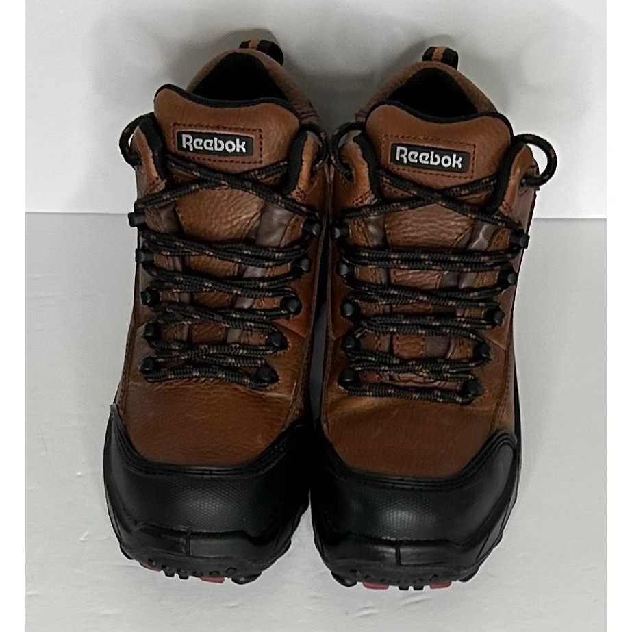 Reebok RB4444 Mens Waterproof Composite Toe Hiking Work Boots Brown Leather 6.5M