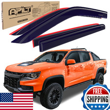 APILT Rain Guards Window Visors for 15-22 Chevy Colorado/GMC Canyon Crew Cab