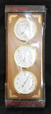 NEW Vintage Taylor Weather Station 6431 Barometer Temperature Humidity 19x6 RARE