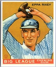 1983 Galasso 1933 Goudey Reprint #74 Eppa Rixey