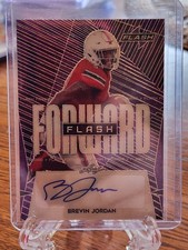 2021 Leaf Flash Flash Forward Autographs Purple #FF- BJ1 Brevin Jordan, S#/50