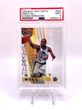 Grant Hill 1996-97 Bowman's Best Best Shots Atomic Refractor #BS8 Rare PSA 9 MT