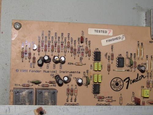 Amplificador de graves Fender Rad PR190 chasis vintage para reparación de piezas como está - Imagen 14 de 17