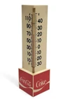 Vintage Coca-Cola Wall Thermometer 1970s Plastic Coke USA Advertising Sign