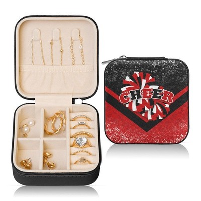 Cheerleader Gifts for Girls, Cheerleader Travel Jewelry Case, Cheer Travel Je...