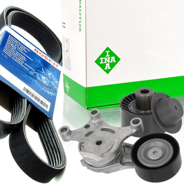 Bosch 6PK800 Keilrippenriemen-Satz + Spanner FüR Mazda Volvo Peugeot Ford-image
