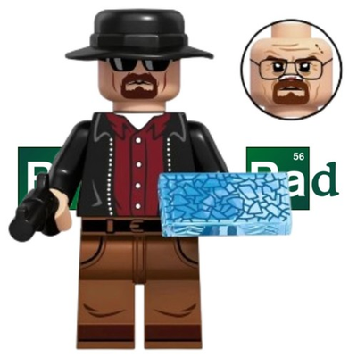 #ad Heisenberg Walter White Breaking Bad Minifigure NEW SEALED BAG $9.97