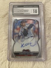 2023 Bowman Draft CGC 10 AUTO 10 Hurston Waldrep 1st Chrome Auto #CDA-HWA