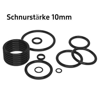 Schnurstärke 10mm Dichtungen O-Ringe aus EPDM 70 Kautschuk für Schlauchsysteme
