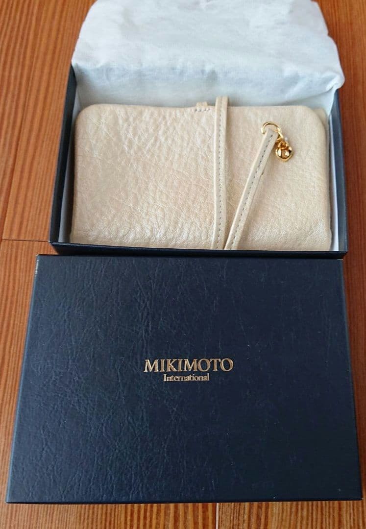 MIKIMOTO Pearl Accessory Case Smooth leather/suede look ship From