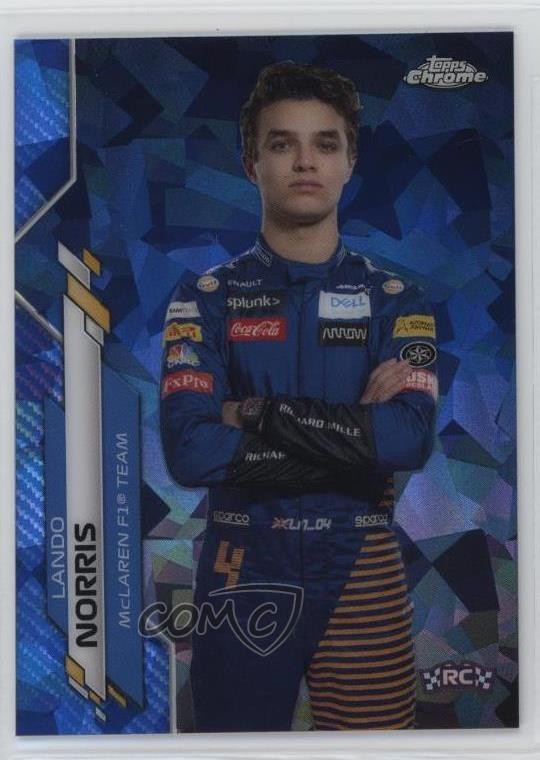2020 Chrome Sapphire Edition Formula 1 F1 Racers Lando Norris #7 Rookie RC 11vc