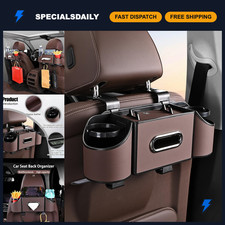 Multifunctional Back Seat Car Organizer - 4 in 1 Storage Box with Cup Holder  T