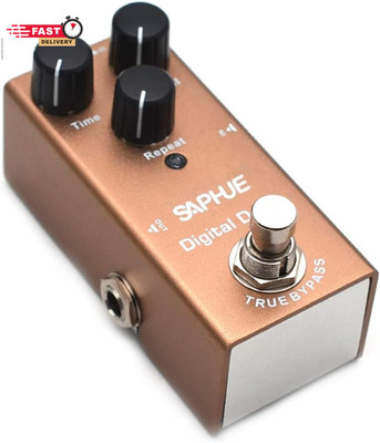 SAPHUE Digital Delay Guitar Effects Pedal Effect Pedals Time/Level/Repeat Knob w