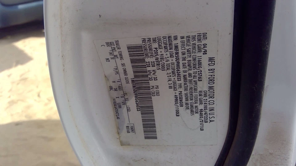 99 Mercury Sable 1998 unidad completa de bomba de freno antibloqueo OEM conjunto de módulo ABS Foto 4 de 4
