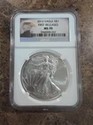 2012 American Silver Eagle $1 NGC MS70 First Releases Eagle Label🔥🔥🔥