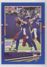2020 Panini Donruss Photo Variation Press Proof Blue Kirk Cousins #158 04v9
